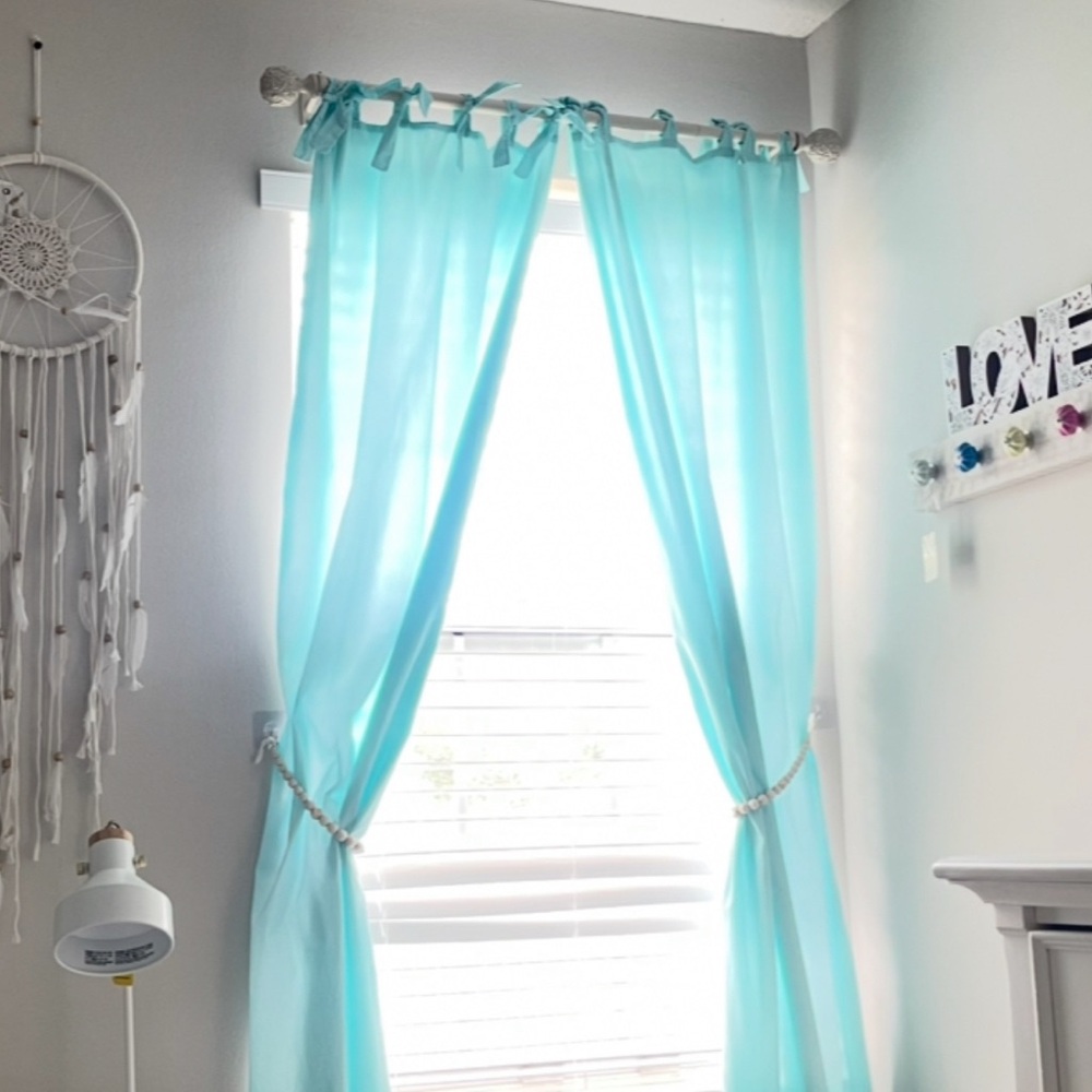 Carousel Designs 50”x84” Blue Curtain Panels (set of 2)